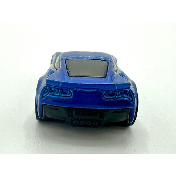 Hot Wheels Corvette  C7 Z06 GM NAVY BLUE  WHITE STRIPES - Picture 5 of 6